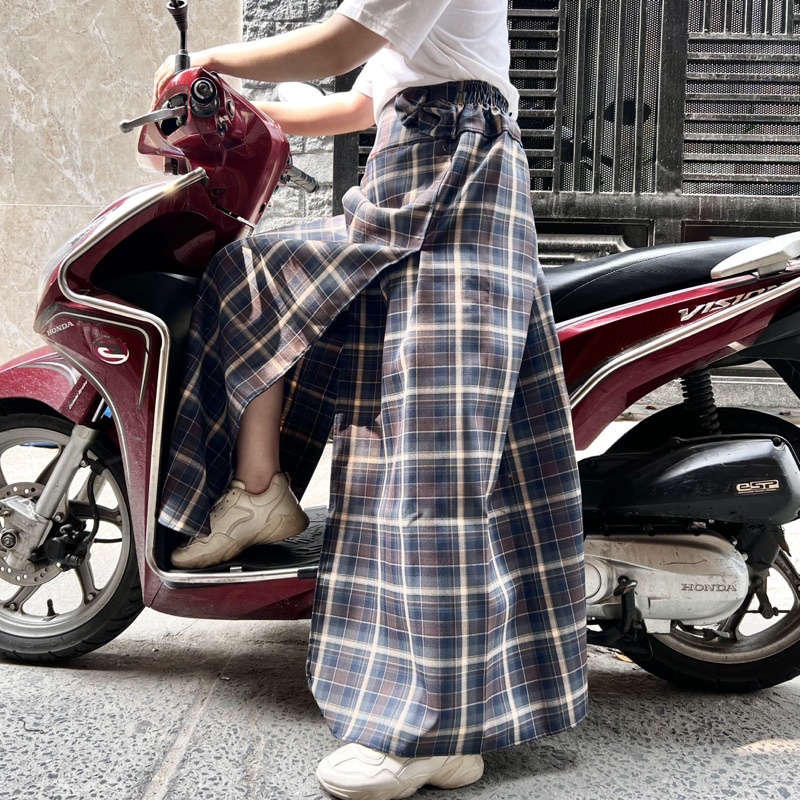 Váy Chống Nắng Xẻ Tà Kaki Dày Mềm Có Túi Phù Hợp Cho Xe Số Xe Ga Và Ngồi Sau Có Nút Bấm Chắc Chắn Talabishop
