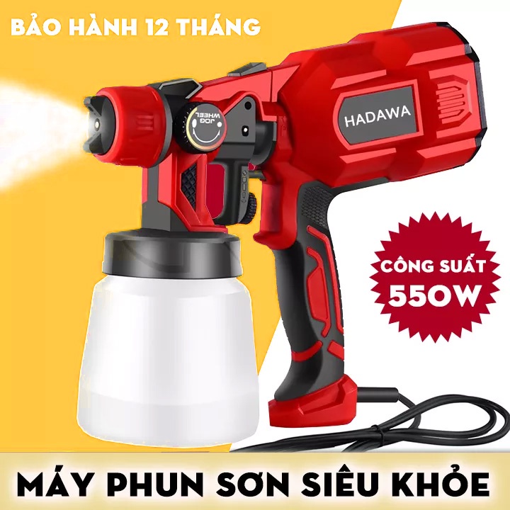 [HÀNG XỊN] Súng Phun Sơn Cầm Tay HADAWA, Máy Phun Sơn Mini HADAWA, súng bắn sơn, máy quét sơn Nhật Bản, Bảo Hành 12Tháng