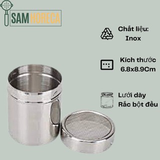 Lọ rắc bột cacao inox 6.8x8.9cm