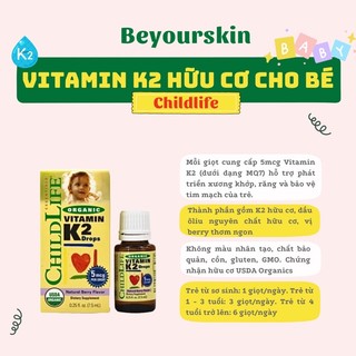 [Date 10/2026] Siro Vitamin K2 hữu cơ Childlife