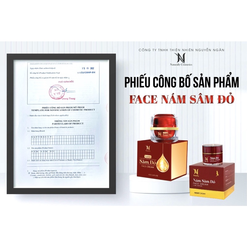 Kem Face Nám SÂM ĐỎ  Ngừa Sạm Nám, Giúp Trẻ Hoá Căng Bóng Da