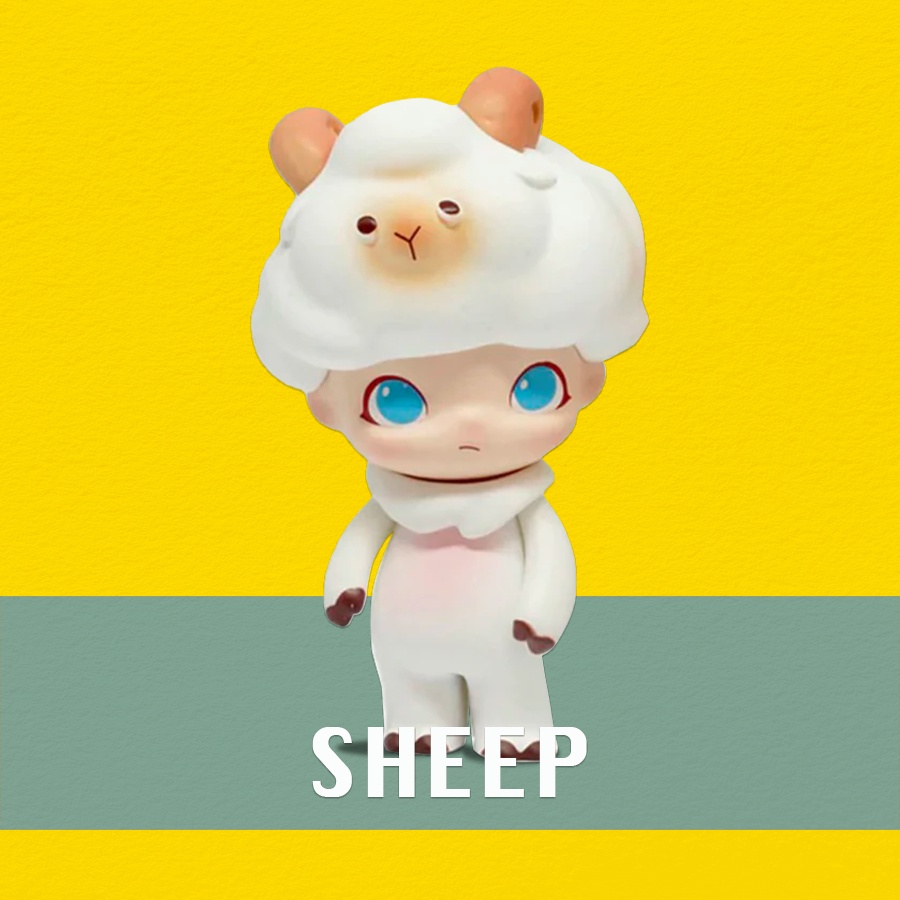 Blindbox Pop Mart Dimoo Animals Series đồ chơi mô hình sưu tầm, cao ~6-9cm_ ToragonHE
