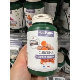 Tinh bột nghệ hữu cơ Nat & Form hộp 200 viên mẫu mới
