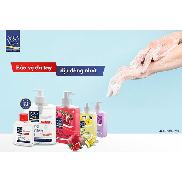 [Sỉ giá tốt] Gel rửa tay khô diệt khuẩn AQUAVERA 500ml
