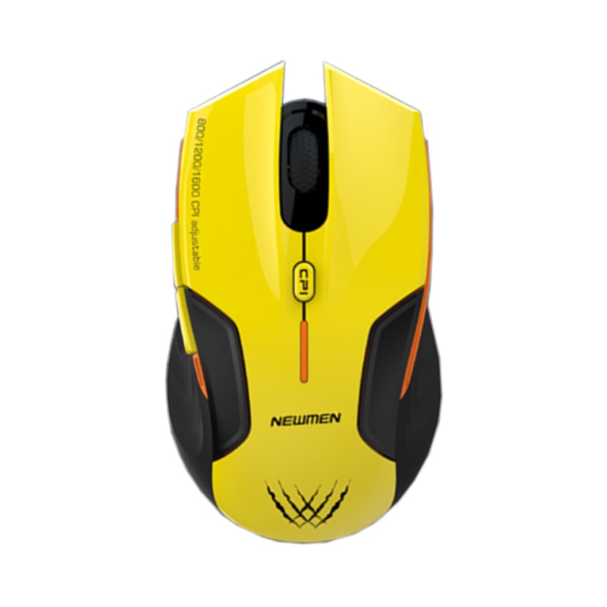 Chuột game không dây Newmen E500 Pro Đen Vàng