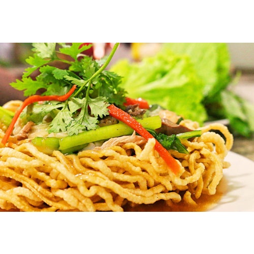 Mì Chiên Giòn Trung Hoa 500gr Thương Hiệu Nổi Tiếng Châu Cường/ Hủ Tiếu Mỳ Xào Giòn HongKong/ Mì Xào Giòn Tôm Thịt - NK