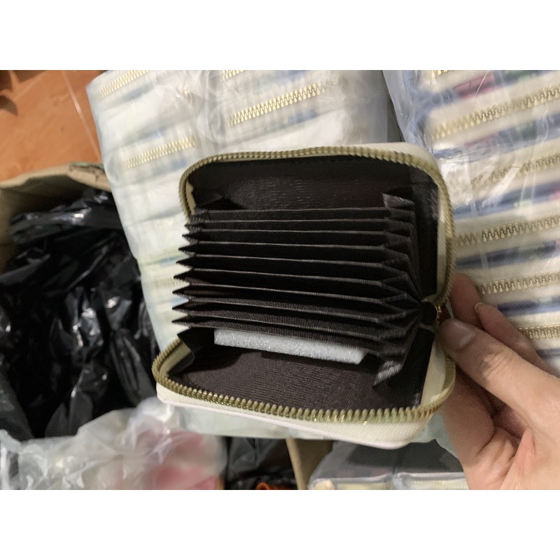 Ví Da Mini Cầm Tay Khóa Kéo 10 Ngăn Họa Tiết Cô Bé Thỏ Ngộ Nghĩnh Bóp Nữ Da PU Cute Nhiều Ngăn Hot Trend