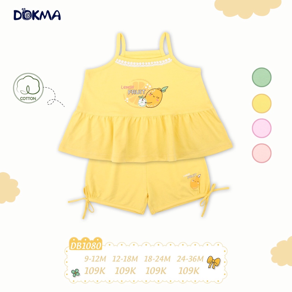 🌶 🌶 🌶  Bộ hai dây cho bé gái hãng Dokma DB1080