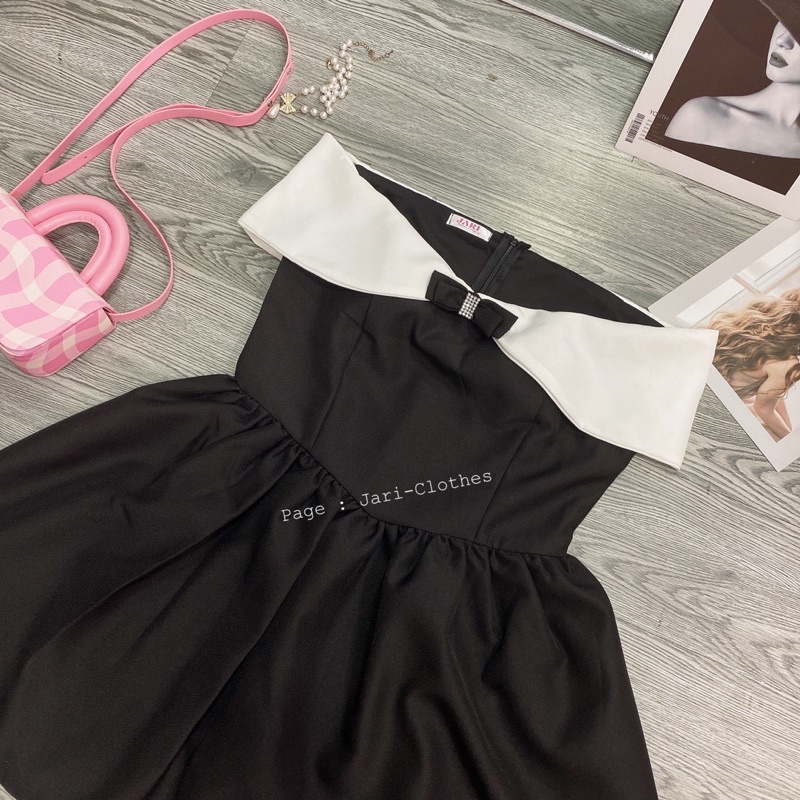 Đầm Xòe Trễ Vai Bigsize JARI-CLOTHES Ngắn Mini Dự Tiệc ( Mã Đ19 )