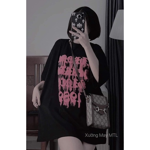 [ Rẻ vô địch ] Áo thun cotton khô 3158 form rộng - chữ nổi 1989