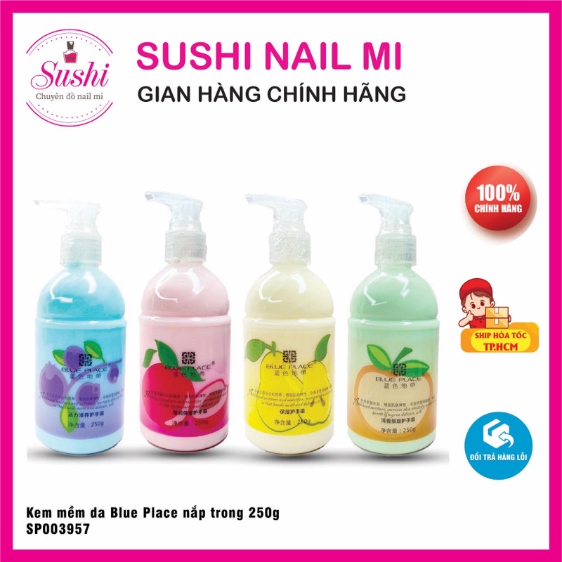 Kem mềm da Blue Place nắp trong 250g ( màu ngẫu nhiên) (3957) - Sushi nail mi