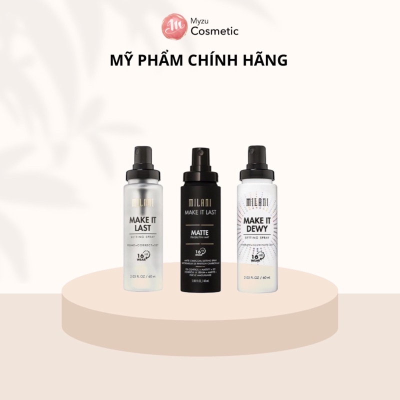 Xịt make up Milani