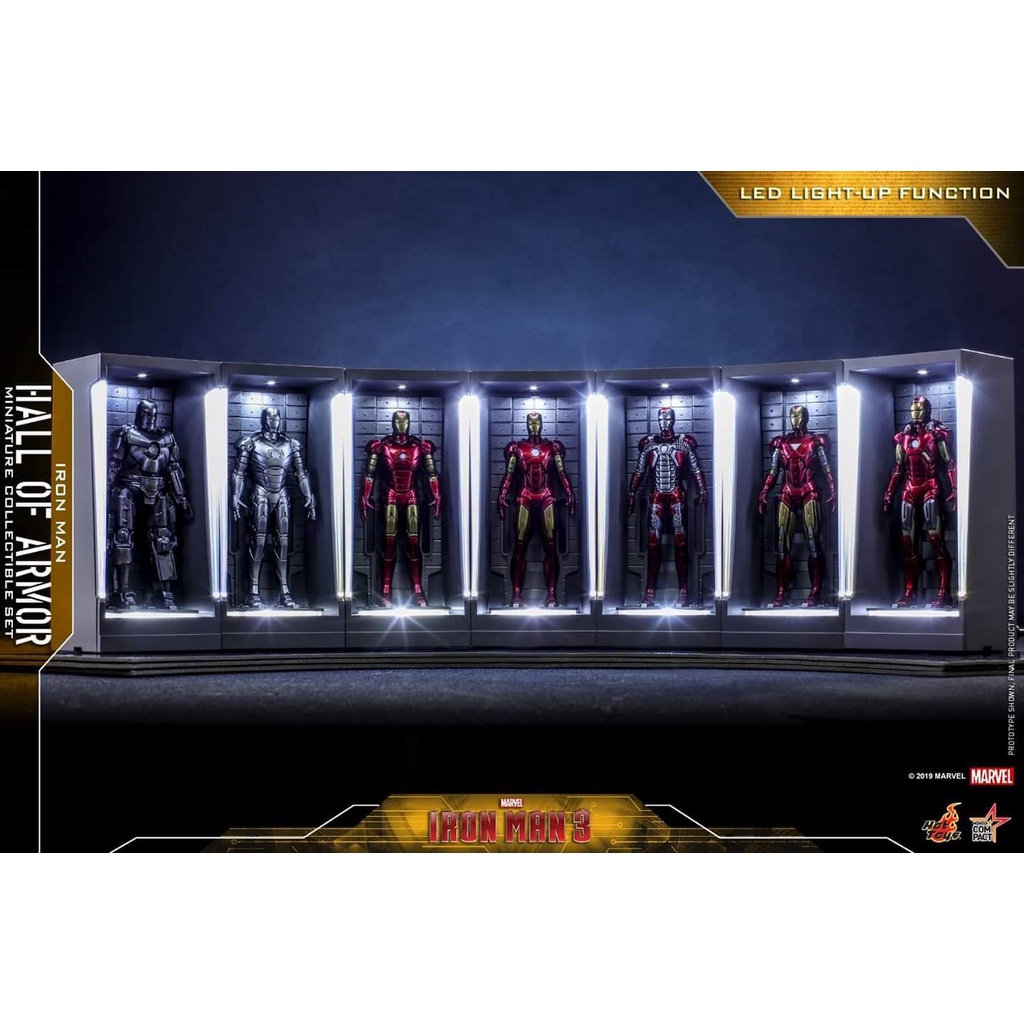 Mô hình Hottoys Compact MMSC-005-> MMSC-011, MMSC-021: Iron-man with hall of armor