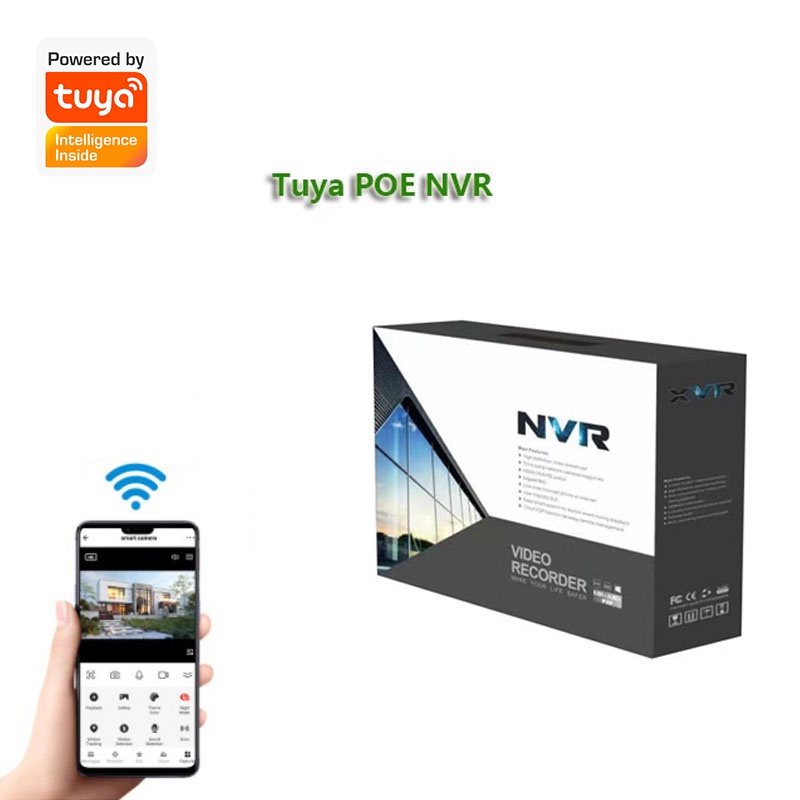 Đầu Ghi Hình Camera Tuya Mạng Onvif NVR POE TNVR01 (Smart Life)