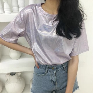 Áo Thun Cổ Tròn Lấp Lánh