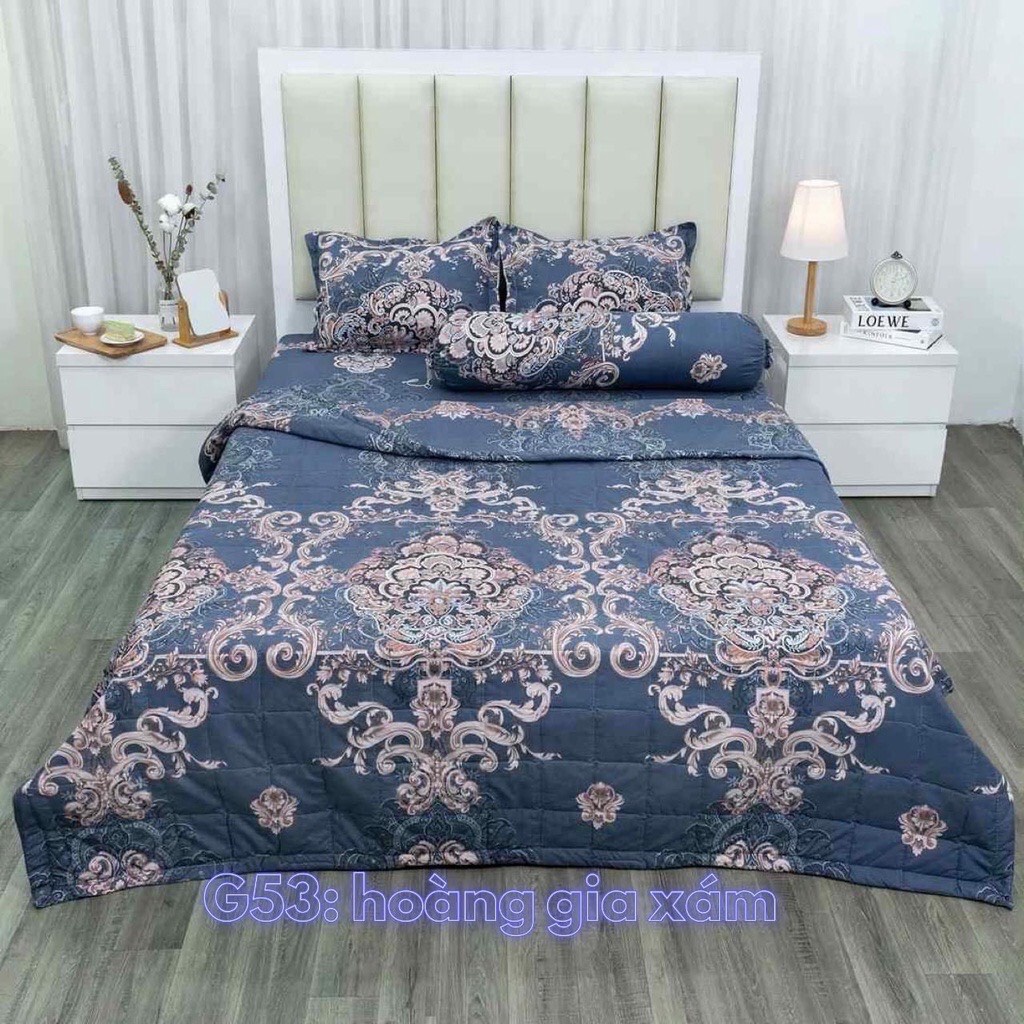 Ga Trải Giường Bọc Đệm 1m8x2m,2mx2m2-HOÀNG GIA XÁM