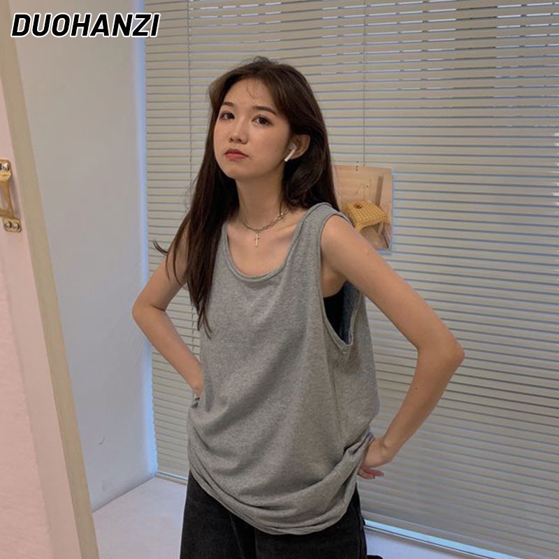 Áo Tank Top Tay Ngắn Dáng Ôm Phong Cách Thời Trang Hàn Quốc Dành Cho Nữ