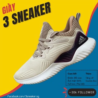 Giày Alphabounce Beyond Ecru Tint, Alphabounce Kem ; FullBox, Full Phụ Kiện