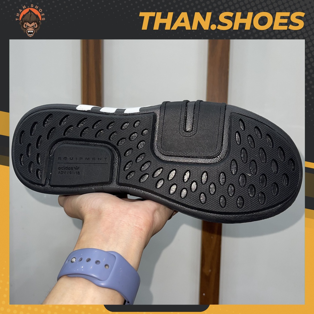 Giày EQT Basketball Adv Running Black, EQT Đen Phản Quang Than.Shoes - Than.Shoes