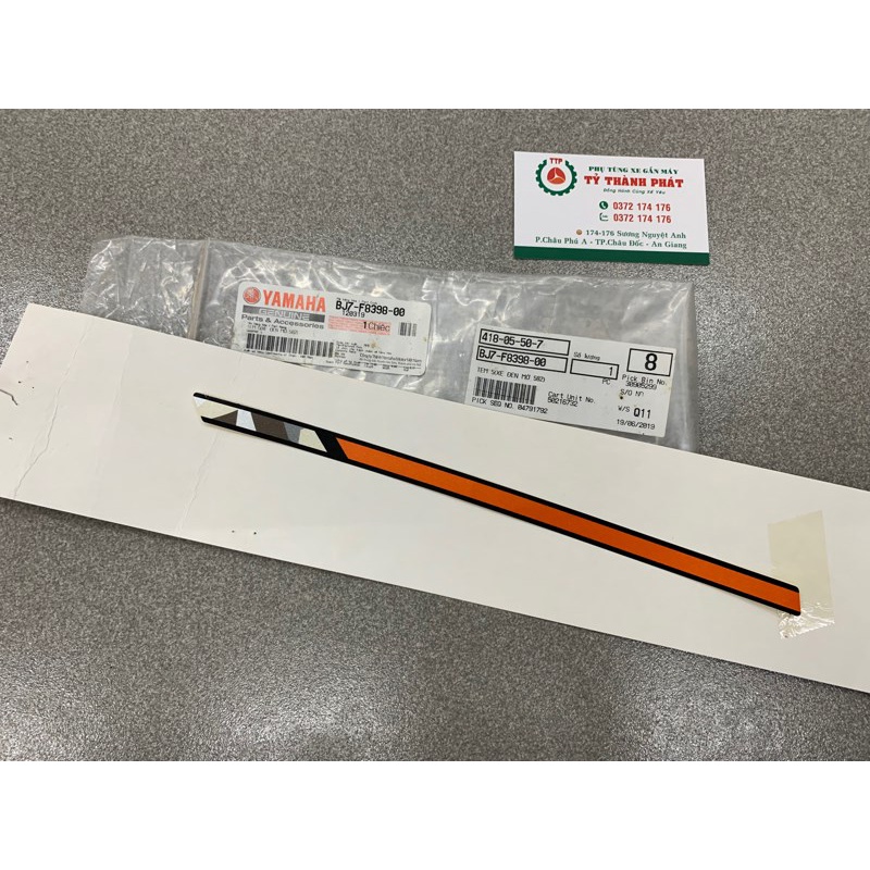 Tem nạ Janus 18 SmartKey Đen Nhám chỉ Cam