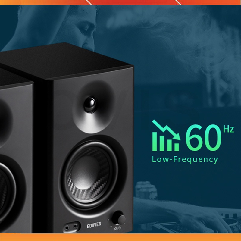 Edifier MR4 - Loa Kiểm Âm Công Suất 42W, Kết Nối TRS/RCA/AUX Cho Phòng Thu