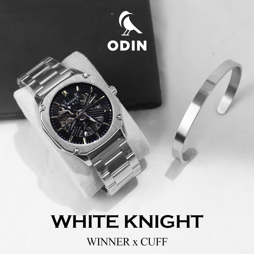 Đồng hồ cơ nam - The Winner Silver - Đồng hồ cơ lộ máy