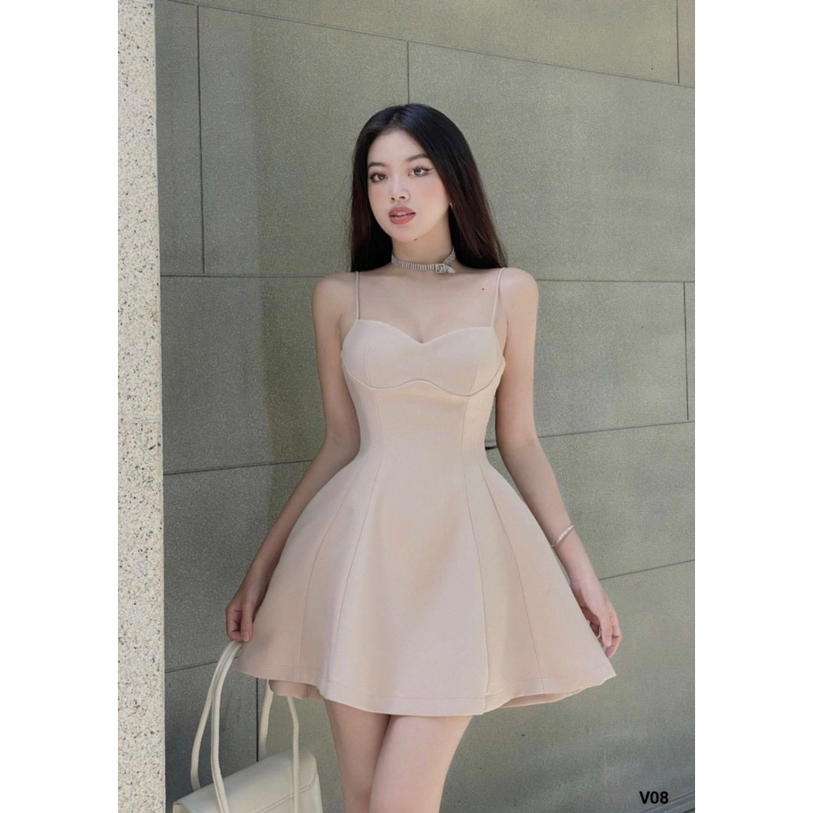 (FreeShip) Đầm tapta Xòe Ngắn Thời trang tiểu thư - siêu xinh xắn , tôn dáng sang chảnh , phong cách hiện đại