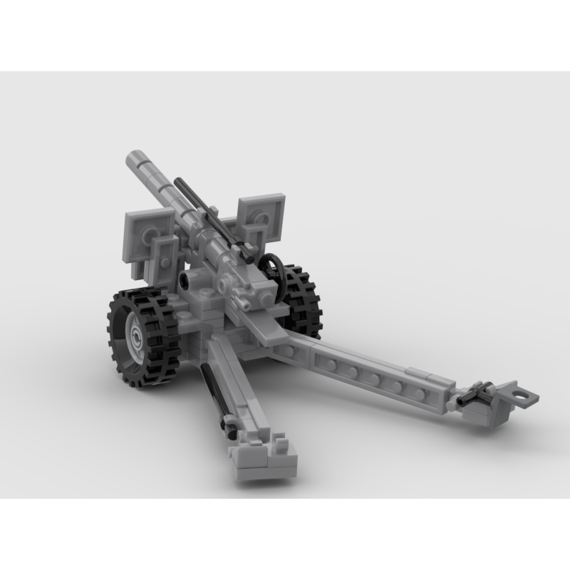 Đồ chơi lắp ráp Moc Army Pháo Howitzer 105mm WW2