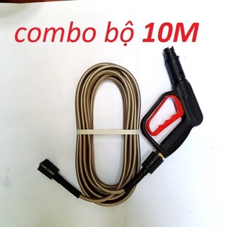 Bộ 10m ,15M ,20M dây rửa xe và súng xịt đỏ - bộ dây rửa xe áp lực cao ren 22 DÂY RỬA XE GIA ĐÌNH CAO ÁP >>>
