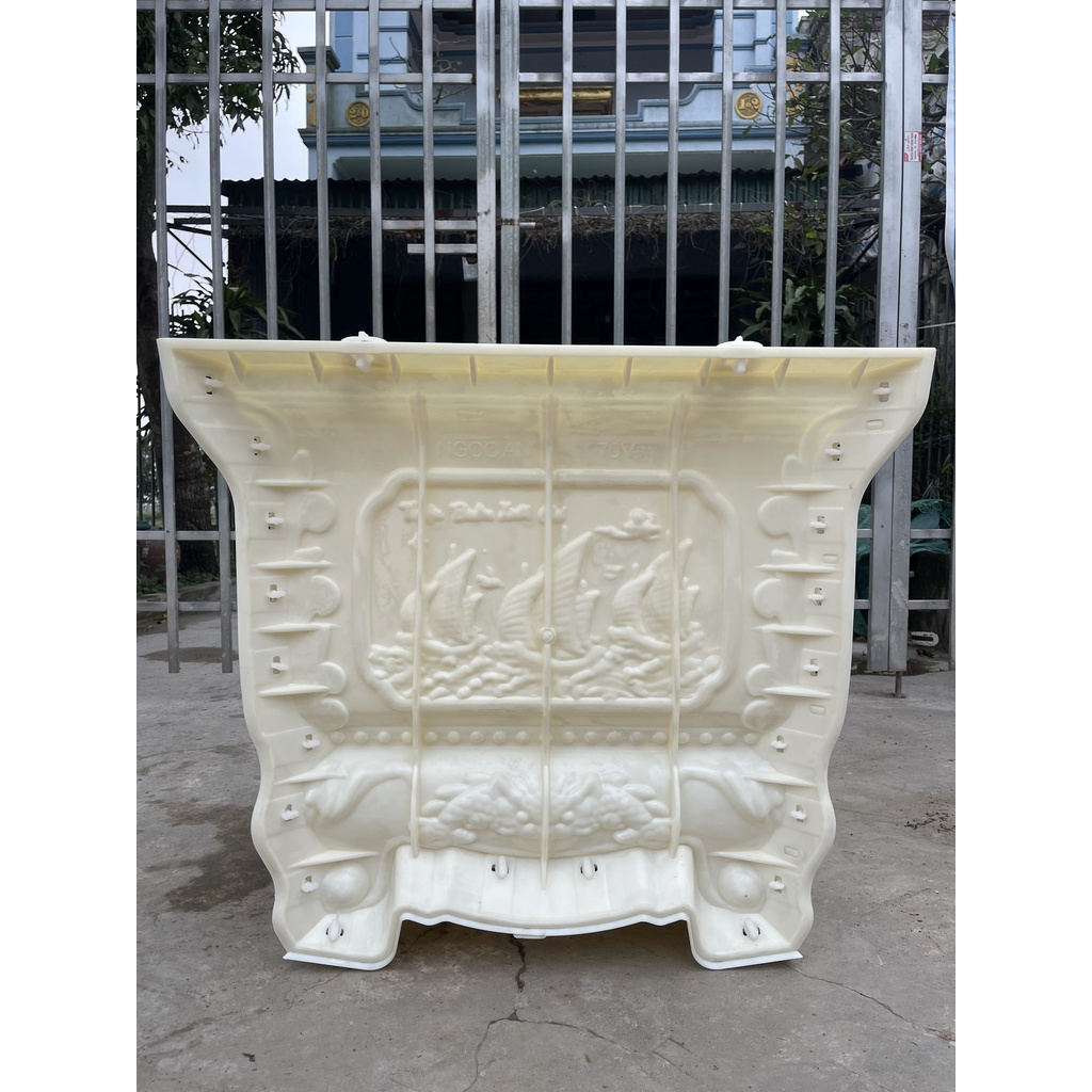 Khuôn Đúc Chậu Vuông 70 Chân Liền Mã Đáo Thành Công + Thuận Buồm Xuôi Gió