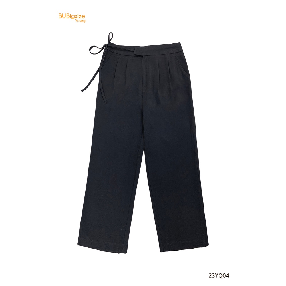Quần ống rộng buộc dây bên BIGSIZE (55kg đến 95kg) - 23YQ04 - [BU Bigsize Young]