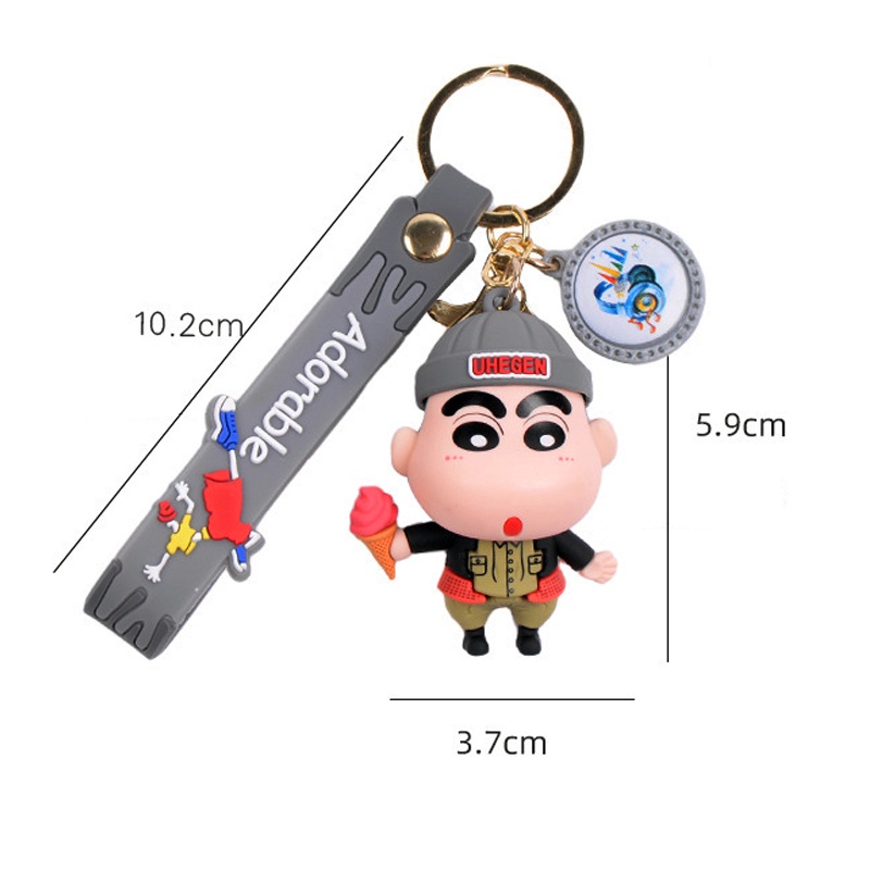 Móc Chìa Khoá Shin Cậu Bé Bút Chì. Móc treo chìa khoá xe đạp, xe máy, ô tô cute