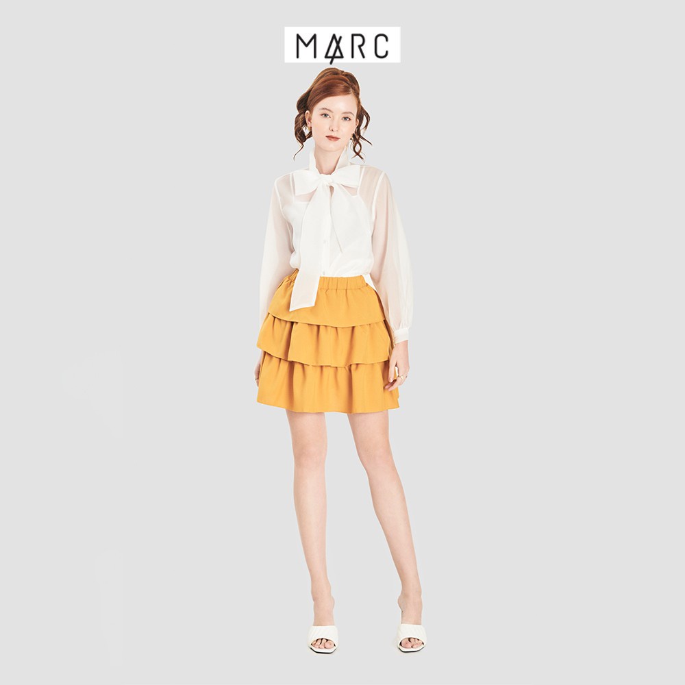 Váy nữ MARC FASHION lưng thun 3 tầng xòe CBVH060921