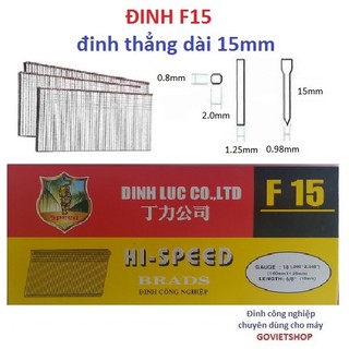 Đinh F15 Tiger hộp có 4750 cây kim Ghim thẳng dùng bấm gỗ ván