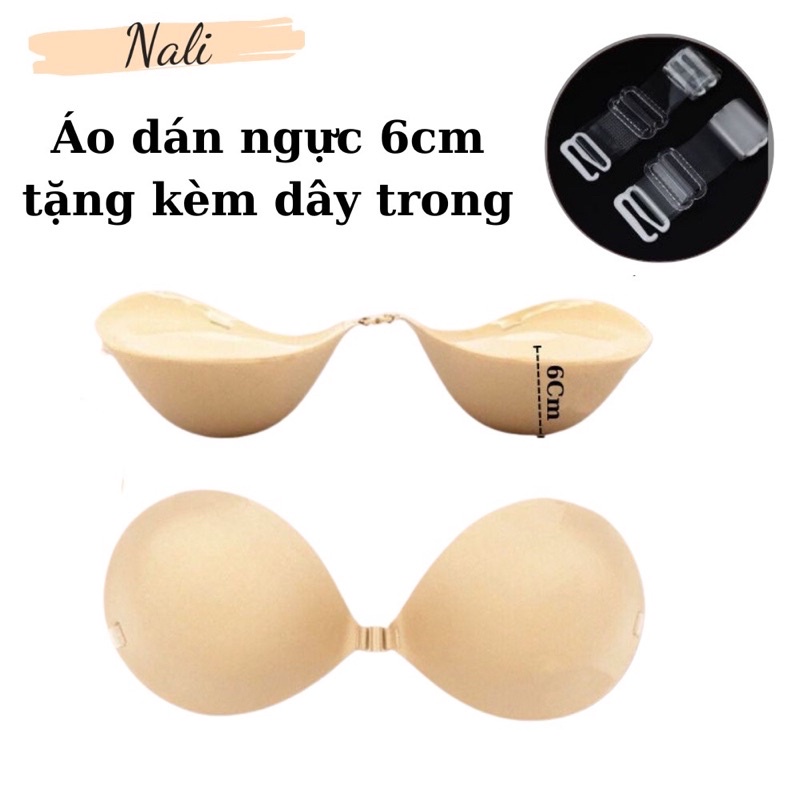 Áo dán chỉnh rút tạo khe nâng ngực mút dày 3cm, 6cm có kèm dây trong tạo khe xinh xắn