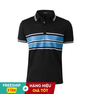 Áo polo nam dáng thể thao chất coton thoáng mat có viền ngực