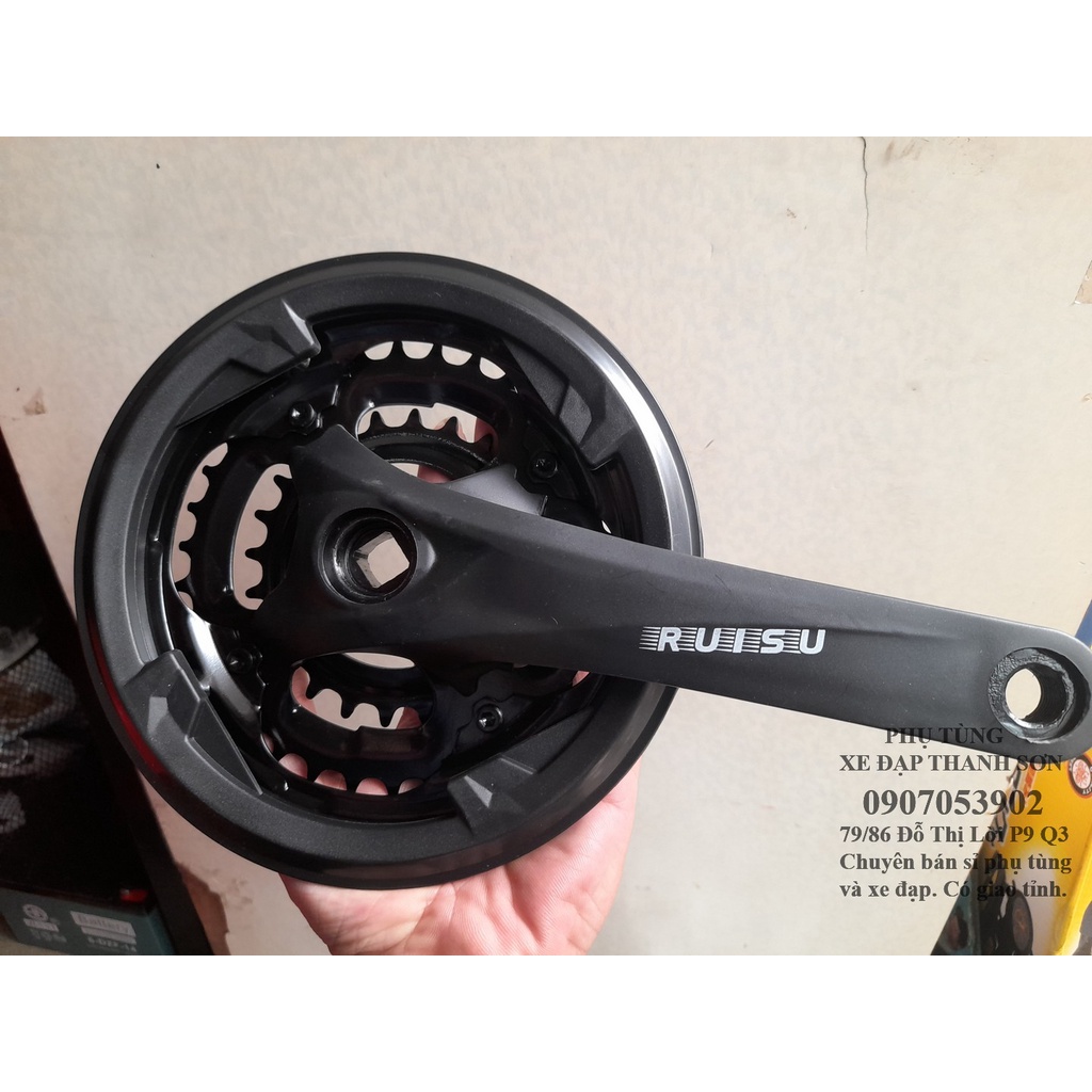 Đùi đĩa xe đạp 3 tầng Ruisu