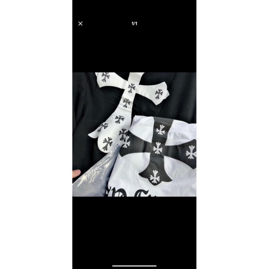 Áo Phông Nam Nữ Premium Cotton in Chữ Chrome Hearts Chữ Thập Nam Nữ. Áo Phông Chữ Thập Nam Nữ Hotrend 2023