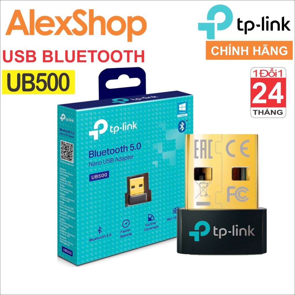 USB Bluetooth 5.0 TP-Link UB500 Dùng Cho PC hoặc Laptop Tích Hợp Mọi Hệ Điều Hành Windown - Chính Hãng