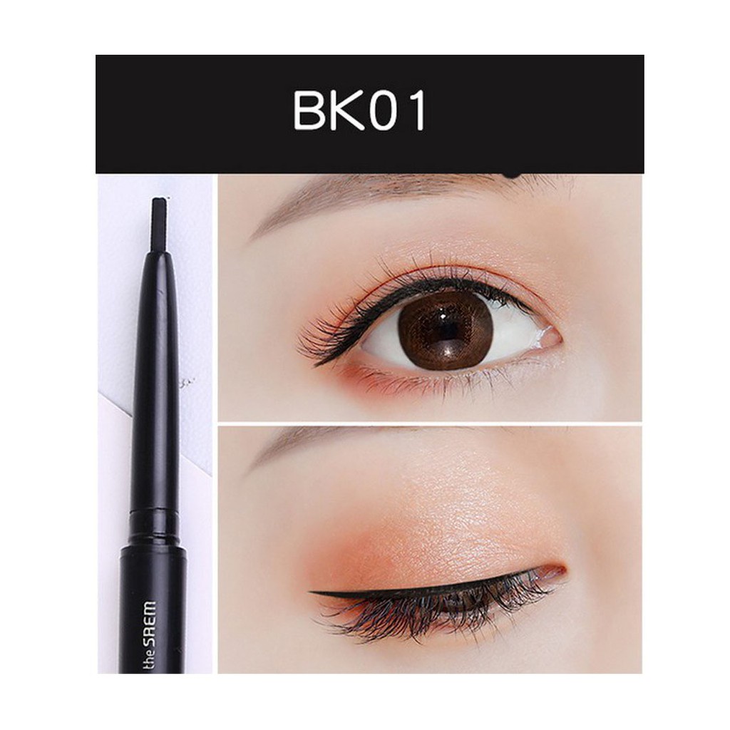 Bút Kẻ Mắt Chống Nước The Saem Eco Soul Powerproof Super Slim Eyeliner 0.1g