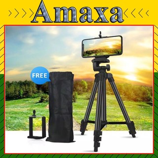 "Giá đỡ Tripod 3120 " Tặng kẹp điện thoại, Giá đỡ chụp hình, quay phim, chụp hình, chống rung Amaxa