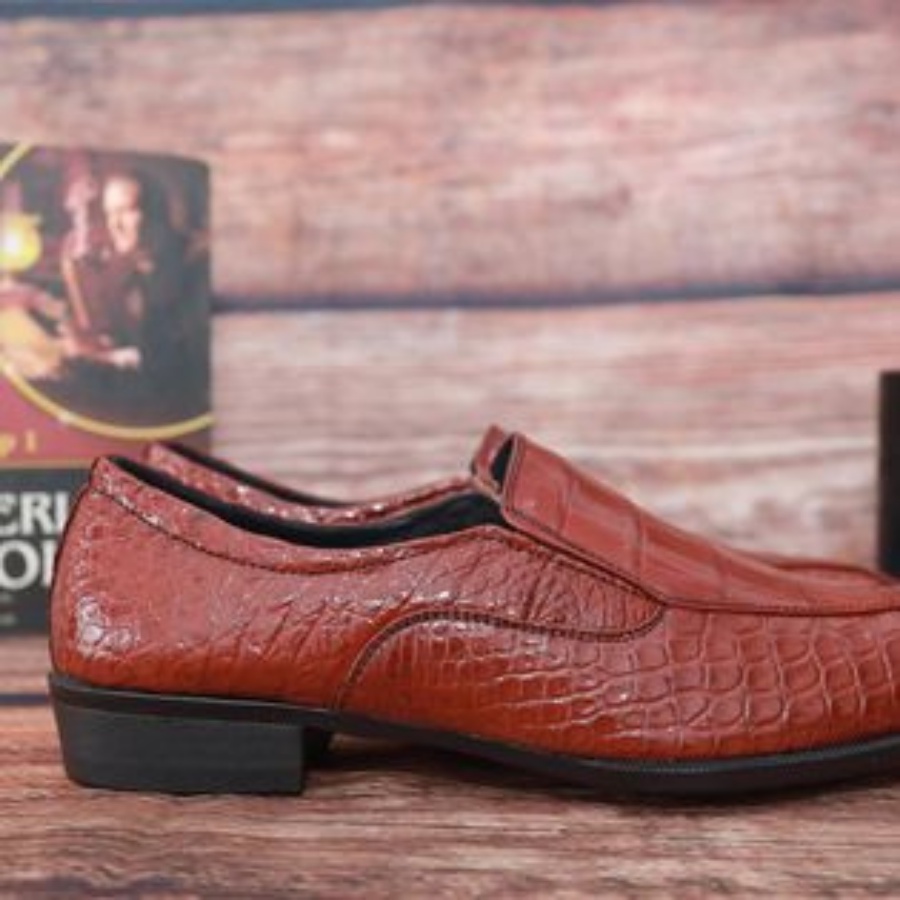 Giày Tây Gù/Bụng Da Cá Sấu 2DO LEATHER G921G Quà Tặng Cho Người Thân, Sang Trọng, Cao Cấp, Siêu Bền