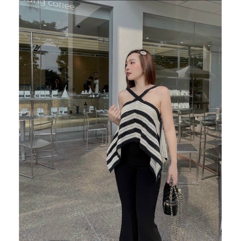 [ CHUBBY BIGSIZE ] ÁO CỔ YẾM ĐAN LEN