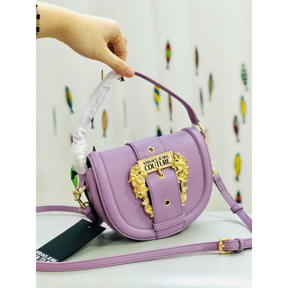 Túi versace tròn tím