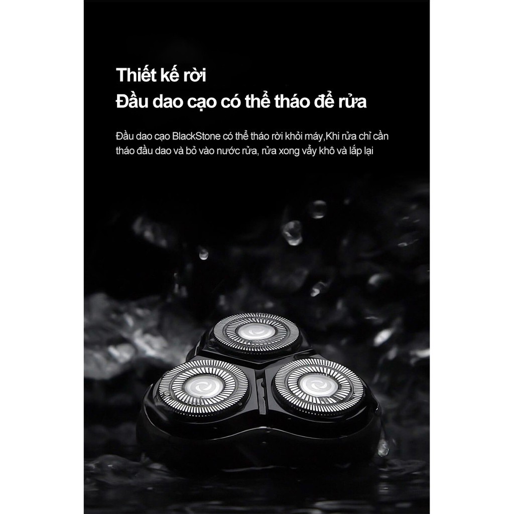 Máy Cạo Râu Xiaomi Enchen BlackSton - Đầu Dao Cạo Nổi 3D Cạo Siêu Sạch - Kháng nước IPX7 - Bảo Hành 12 Tháng