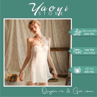 Váy ngủ lụa 2 dây sexy quyến rũ gợi cảm đồ ngủ đẹp gợi cảm cho nữ v456