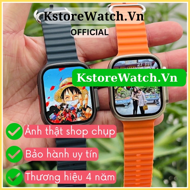Đồng Hồ Thông Minh Watch Ultra Pro Màn Hình Siêu Tràn 2.2 Inch Tải Game Thay Ảnh GPS Cảm biến thật theo dõi nhịp tim