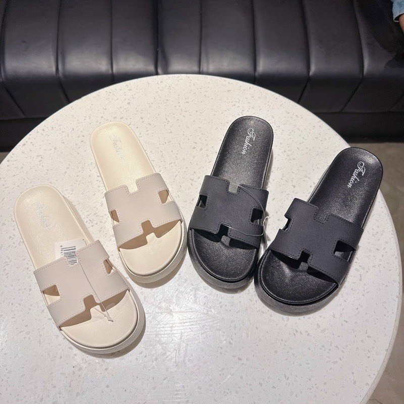 Dép nữ bánh mì hình chữ H đế cao 5cm hàng loại 1 siêu êm mẫu mới năm nay