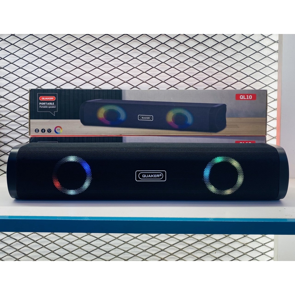 Loa Bluetooth Quaker QL10 ⚡ CHÍNH HÃNG ⚡ Loa Bluetooth Quaker QL10 âm thanh cực đỉnh  - ngoại hình siêu đẹp