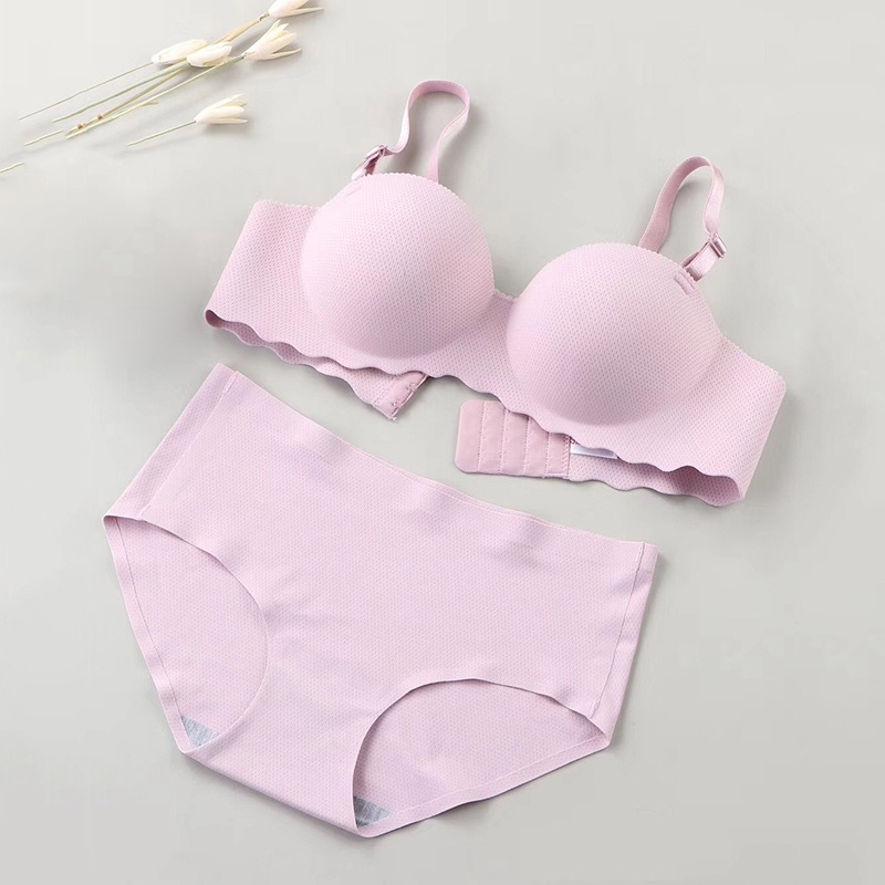 Bộ Đồ Lót Nâng Ngực Không Đường May Thời Trang Dành Cho Nữ